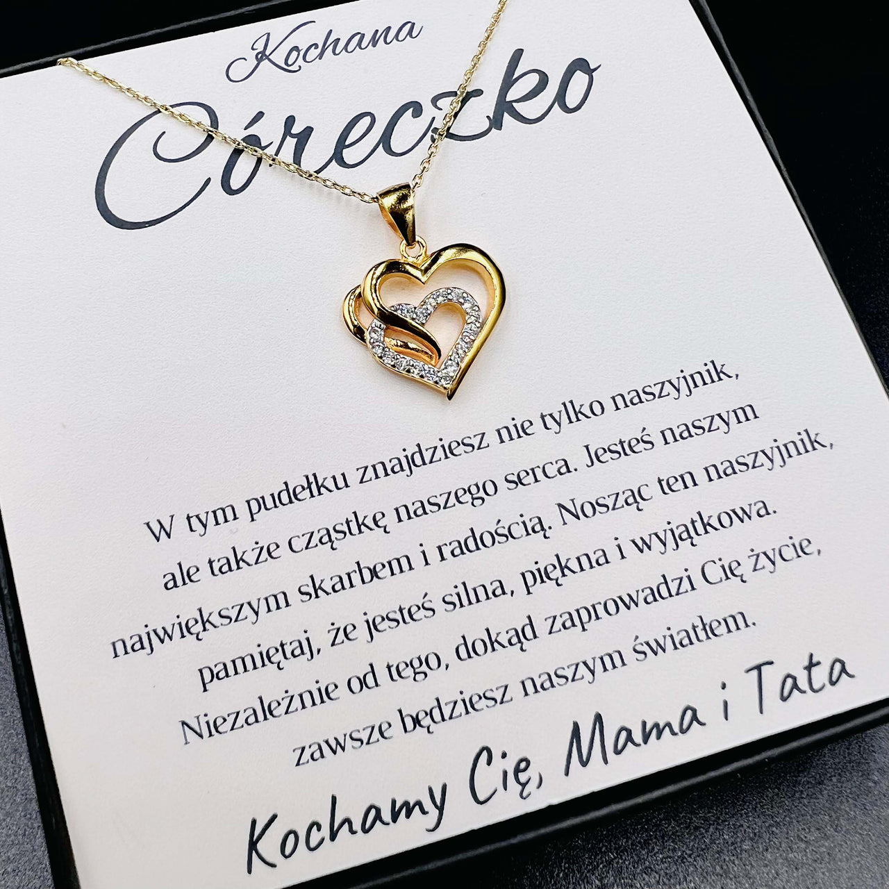 NOWOŚĆ Naszyjnik Dla Córki "Serca" /  "Cząstka Serca" SERIA LIMITOWANA