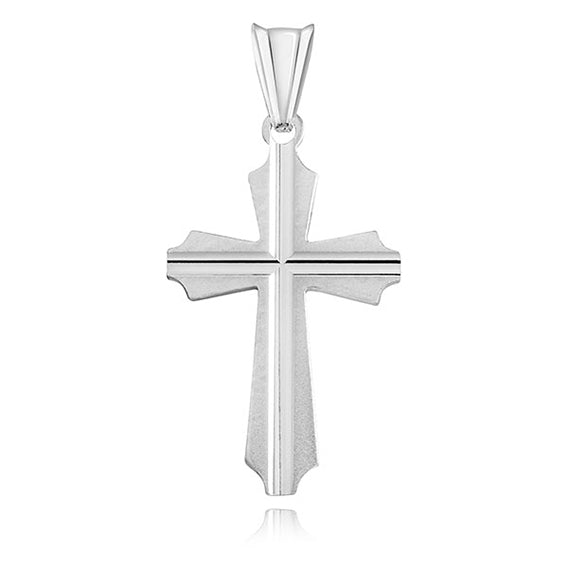 Srebrny krzyżyk diamentowany na Pierwszą Komunię Świętą