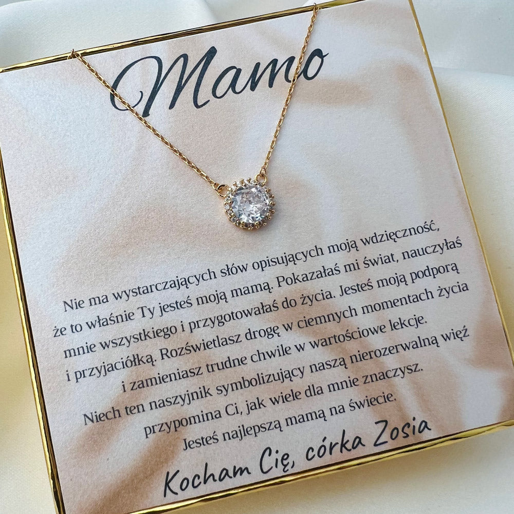 Naszyjnik Dla Mamy od Córki "Zircon Eye"