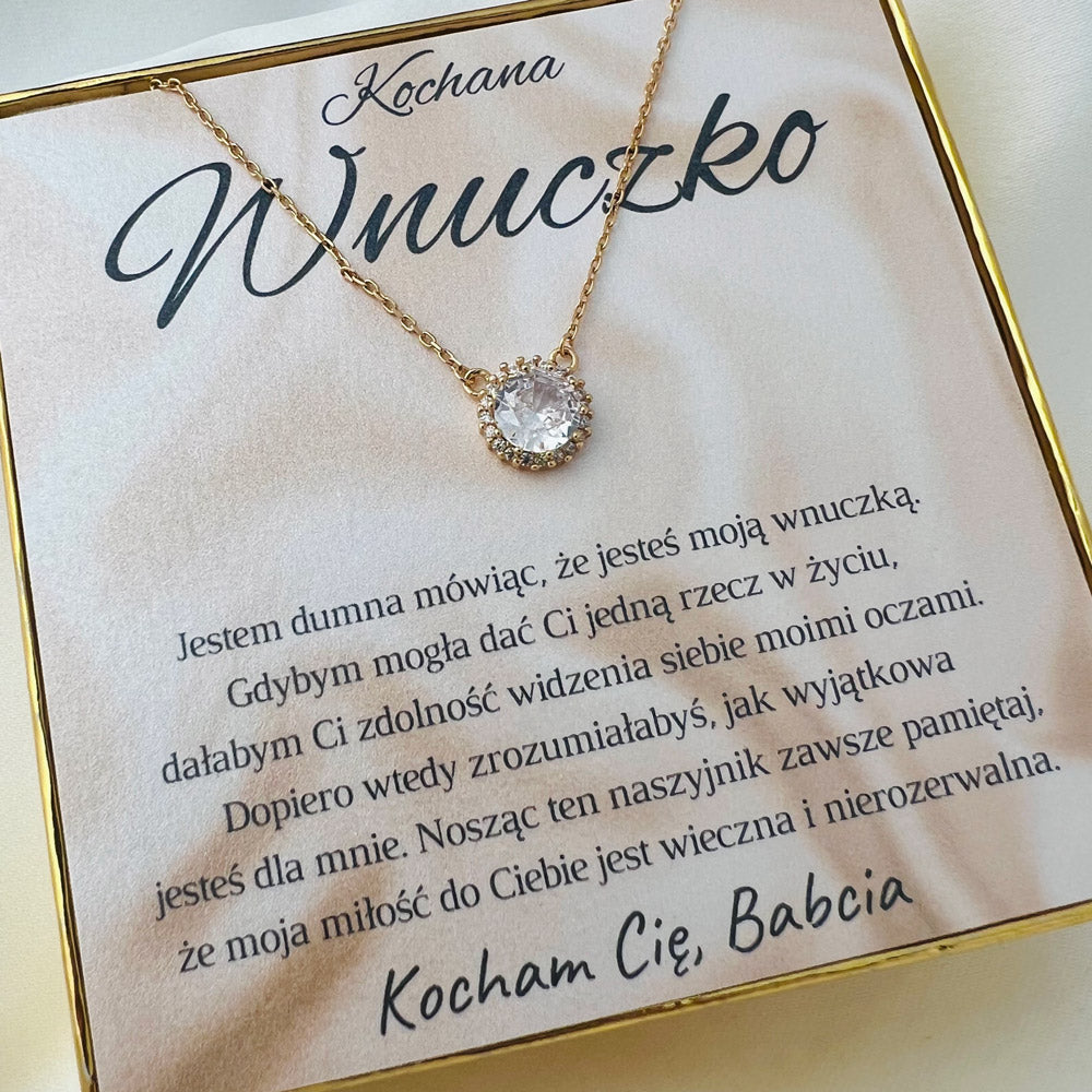 Naszyjnik Dla Wnuczki "Zircon Eye"