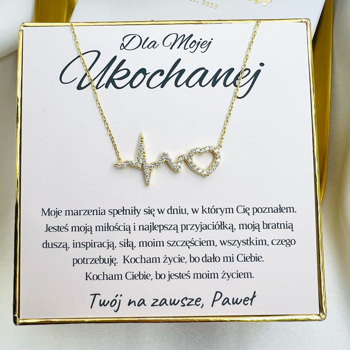 Prezent na Walentynki / Naszyjnik Cyrkoniowy 